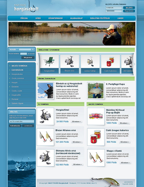 A horgász webáruház böngészése jó ötleteket adhat